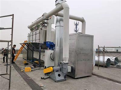 15000m³-h不锈钢材质废气处理催化燃烧设备